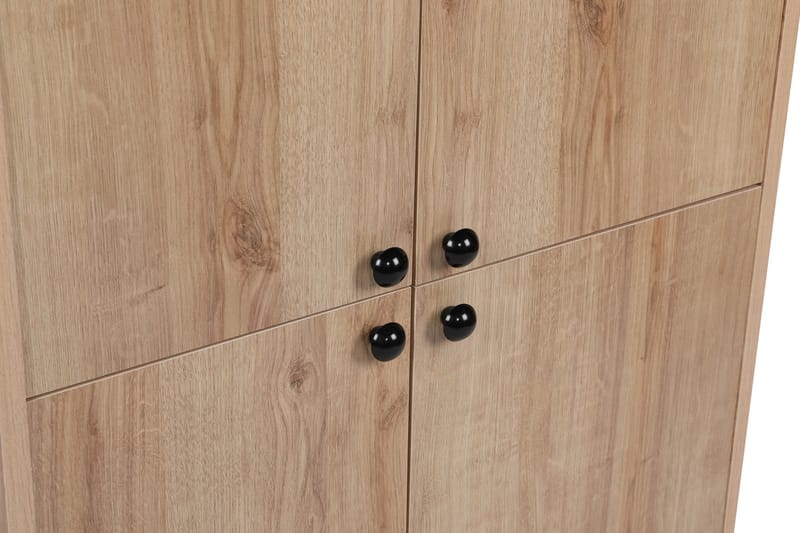 Harbiyes sidebord 70 cm - Natur / sort - Møbler - Borde - Aflastningsbord - Lampebord