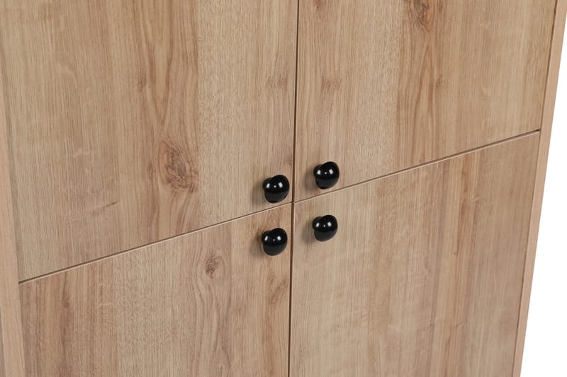 Harbiyes sidebord 70 cm - Natur / sort - Møbler - Borde - Aflastningsbord - Lampebord