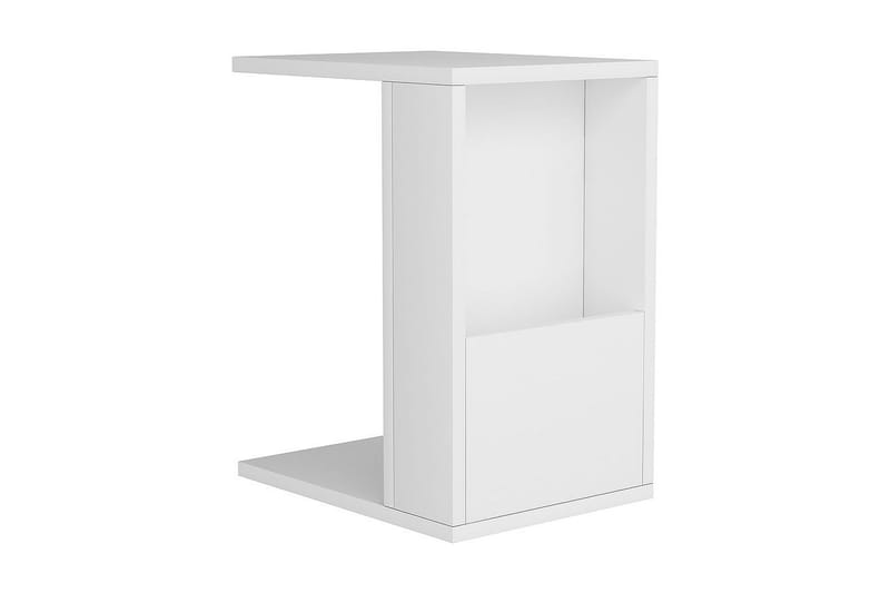 Irubhi Sidebord 30x50x30 cm - Hvid - Lampebord - Bakkebord & små borde