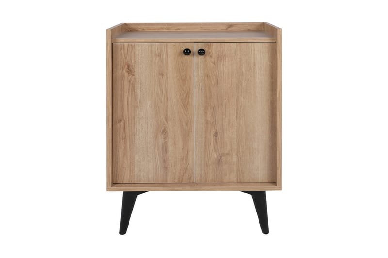 Kastals Sidebord 70 cm - Natur / sort - Møbler - Borde - Aflastningsbord - Lampebord