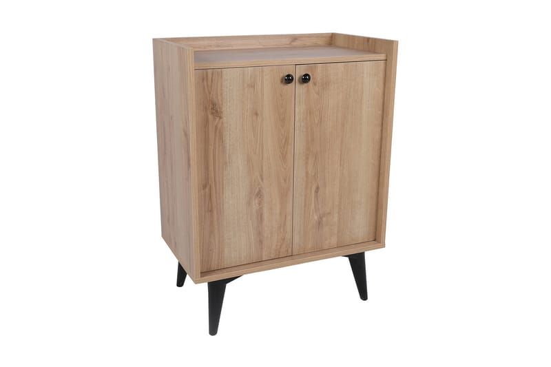 Kastals Sidebord 70 cm - Natur / sort - Møbler - Borde - Aflastningsbord - Lampebord