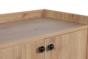 Kastals Sidebord 70 cm - Natur / sort - Møbler - Borde - Aflastningsbord - Lampebord