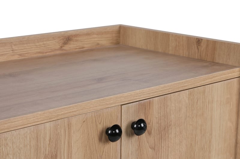 Kastals Sidebord 70 cm - Natur / sort - Møbler - Borde - Aflastningsbord - Lampebord