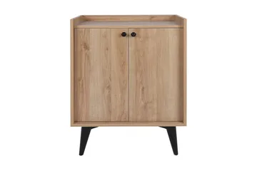 Kastals Sidebord 70 cm - Natur / sort - Møbler - Borde - Aflastningsbord - Lampebord