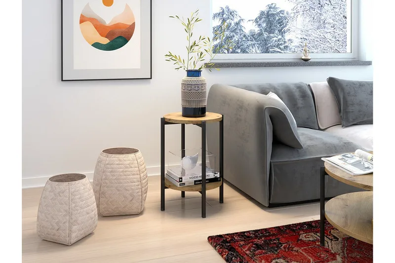 Kintore Sidobord Black - Møbler - Borde - Aflastningsbord - Lampebord