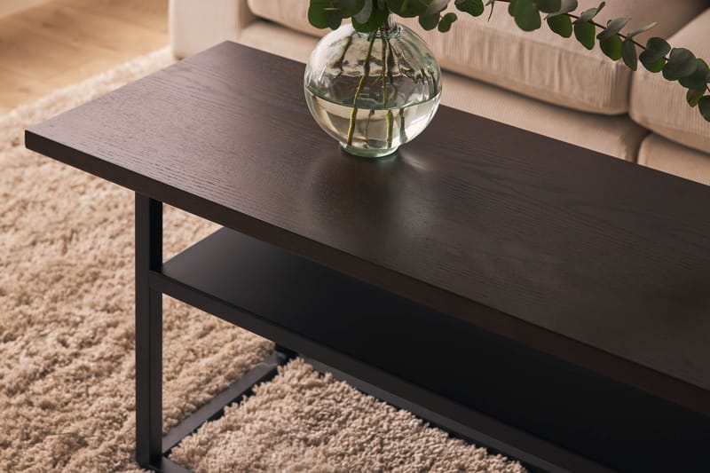 Knikfair Sidebord 40 cm - Mørkebrun/Matsort - Lampebord - Bakkebord & små borde