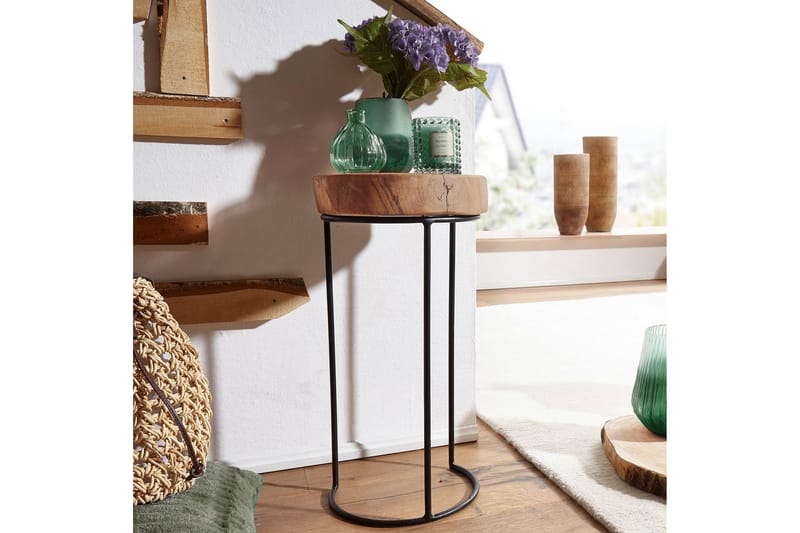 Lachlann Sidebord 28 cm - Træ / natur - Møbler - Borde - Aflastningsbord - Lampebord