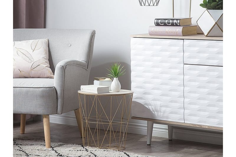 Lanark Sidebord 40 cm - Guld - Møbler - Borde - Aflastningsbord - Lampebord
