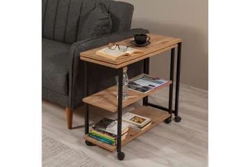 Lantenot sidebord 76 cm - Natur / sort - Møbler - Borde - Aflastningsbord - Lampebord