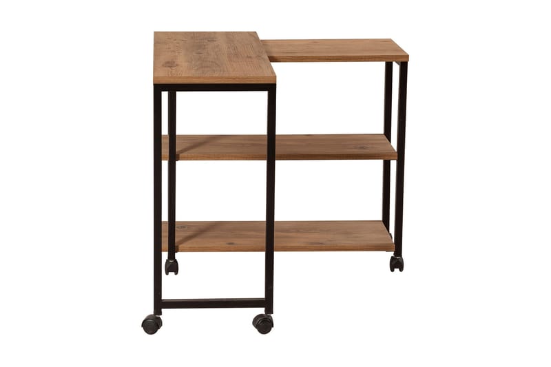 Lantenot sidebord 76 cm - Natur / sort - Møbler - Borde - Aflastningsbord - Lampebord