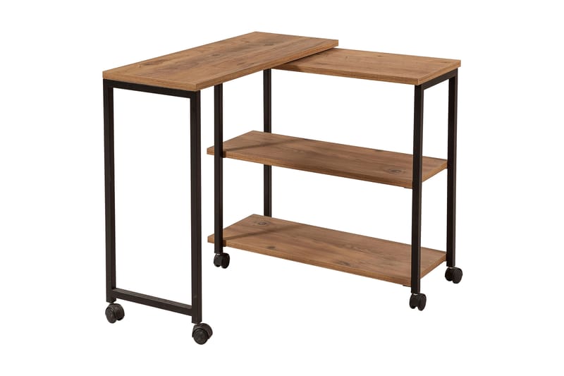 Lantenot sidebord 76 cm - Natur / sort - Møbler - Borde - Aflastningsbord - Lampebord