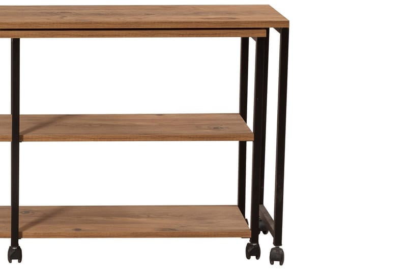 Lantenot sidebord 76 cm - Natur / sort - Møbler - Borde - Aflastningsbord - Lampebord