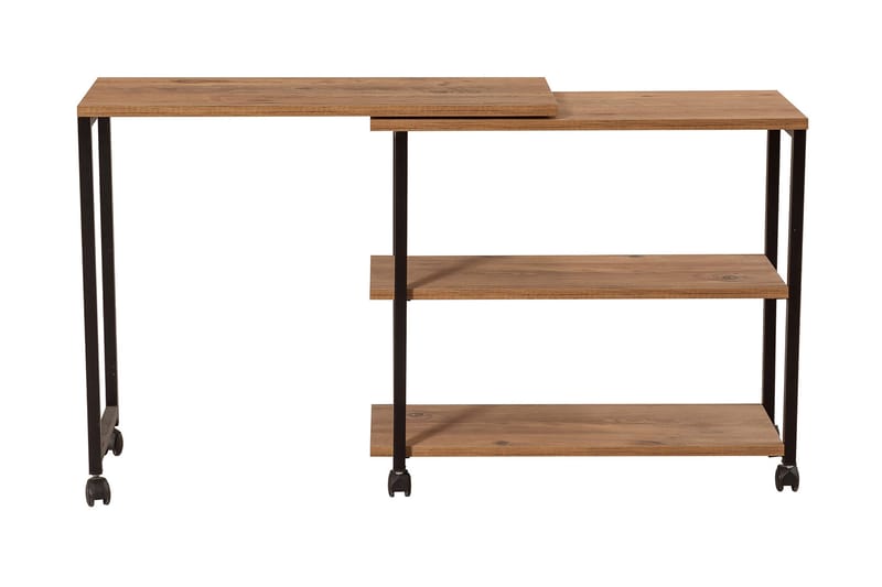 Lantenot sidebord 76 cm - Natur / sort - Møbler - Borde - Aflastningsbord - Lampebord