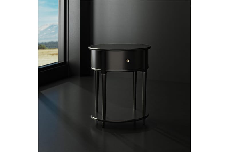 Lazaros Sidebord - Sort - Møbler - Borde - Aflastningsbord - Lampebord