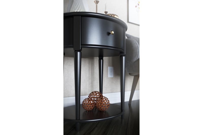 Lazaros Sidebord - Sort - Møbler - Borde - Aflastningsbord - Lampebord