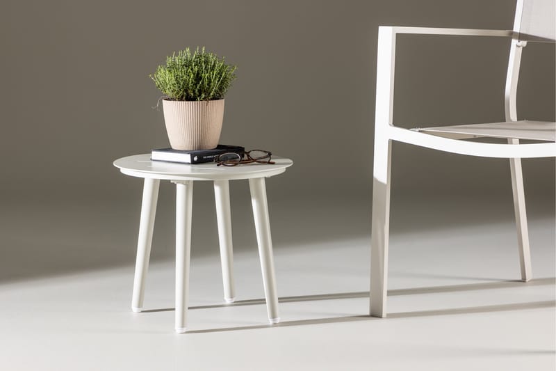 Lina Sidebord 50 cm Beige - Venture Home - Lampebord - Bakkebord & små borde