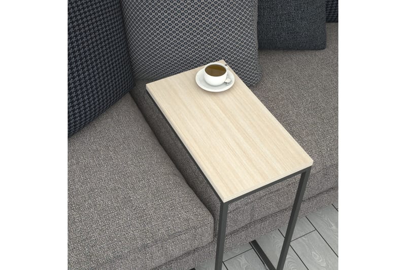 Maddeson Sidebord 46 cm - Beige/Sort - Møbler - Borde - Aflastningsbord - Lampebord