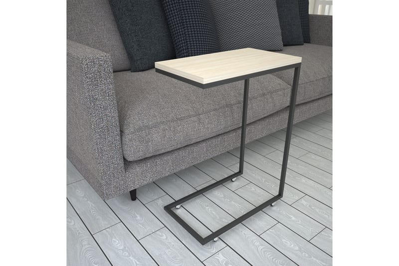 Maddeson Sidebord 46 cm - Beige/Sort - Møbler - Borde - Aflastningsbord - Lampebord