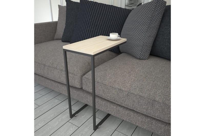 Maddeson Sidebord 46 cm - Beige/Sort - Møbler - Borde - Aflastningsbord - Lampebord