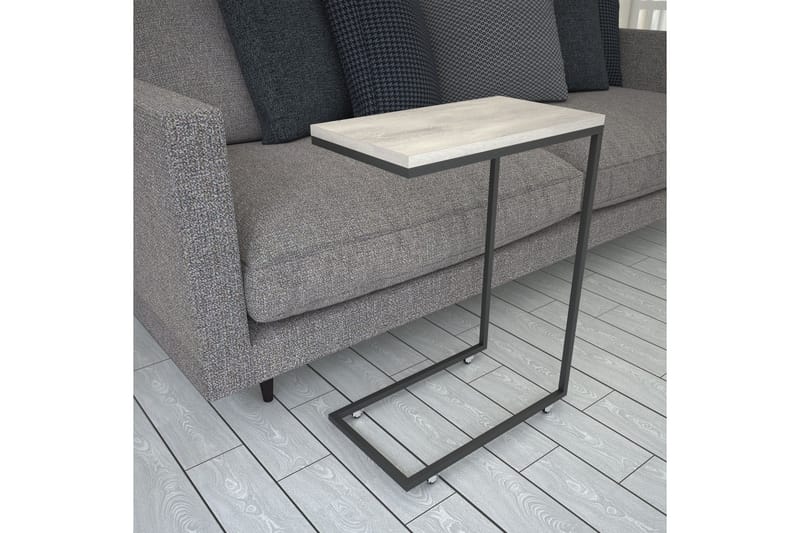 Maddeson Sidebord 46 cm - Lys Natur/Sort - Møbler - Borde - Aflastningsbord - Lampebord
