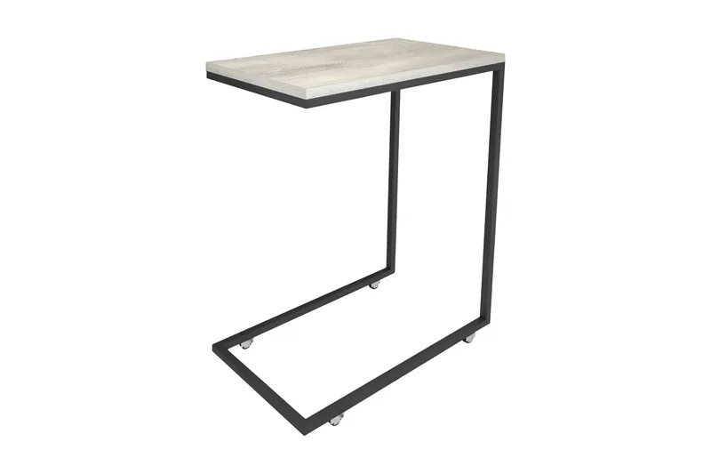 Maddeson Sidebord 46 cm - Lys Natur/Sort - Møbler - Borde - Aflastningsbord - Lampebord