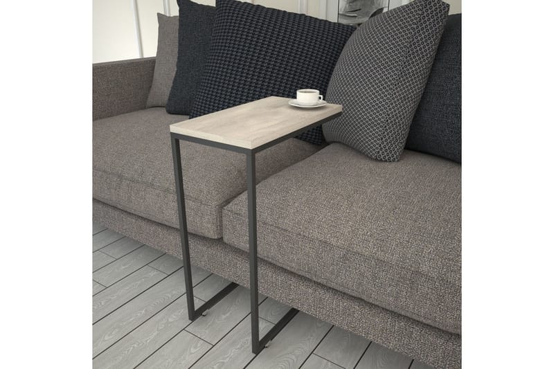 Maddeson Sidebord 46 cm - Lys Natur/Sort - Møbler - Borde - Aflastningsbord - Lampebord