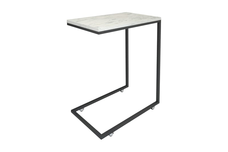 Maddeson Sidebord 46 cm - Sort / hvid - Møbler - Borde - Aflastningsbord - Lampebord