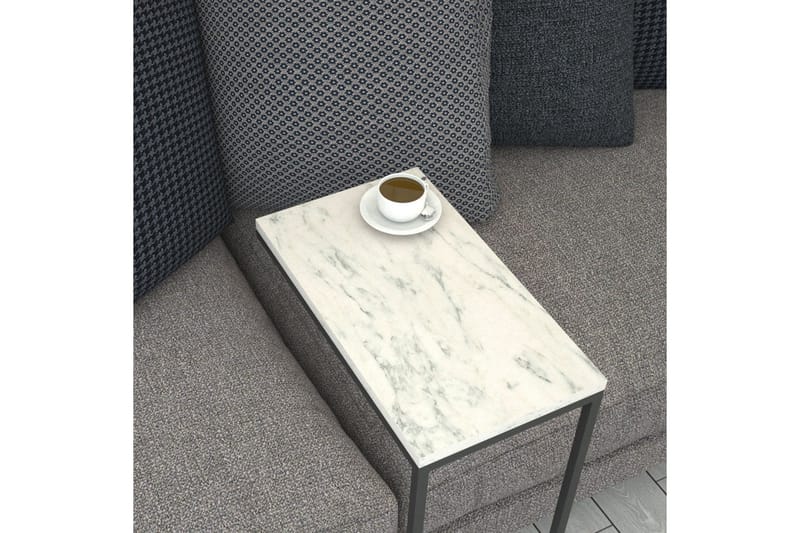 Maddeson Sidebord 46 cm - Sort / hvid - Møbler - Borde - Aflastningsbord - Lampebord