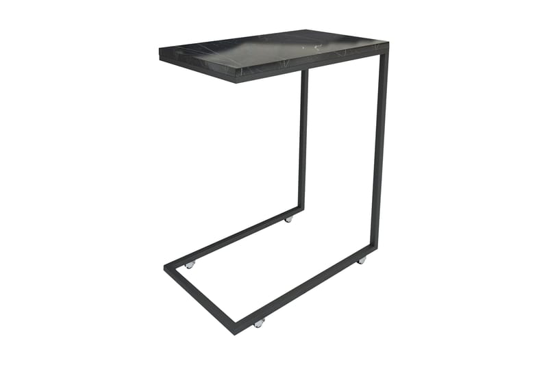Maddeson Sidebord 46 cm - Sort/Hvid - Møbler - Borde - Aflastningsbord - Lampebord
