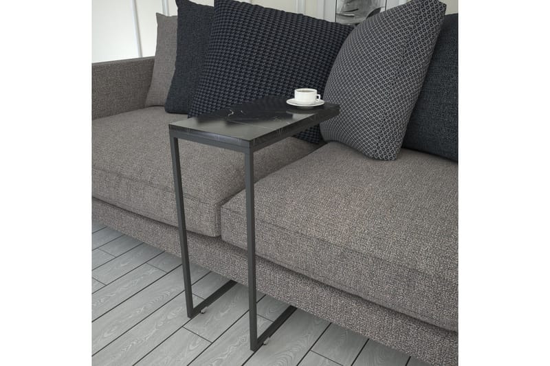 Maddeson Sidebord 46 cm - Sort/Hvid - Møbler - Borde - Aflastningsbord - Lampebord