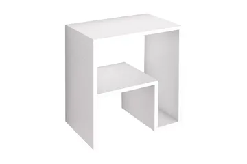 Malem Sidebord 52 cm 2 Hylder - Hvid - Møbler - Borde - Aflastningsbord - Lampebord