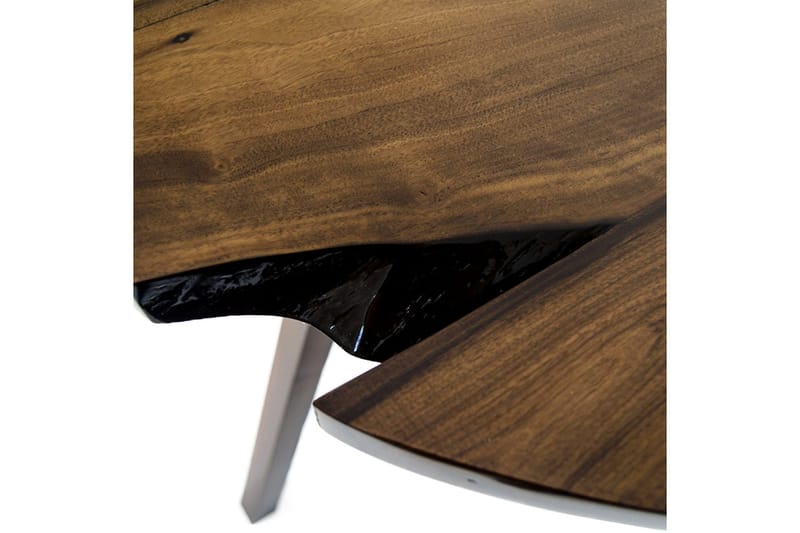 Massive Design Sidebord 77 cm Rundt - Valnød - Lampebord - Bakkebord & små borde