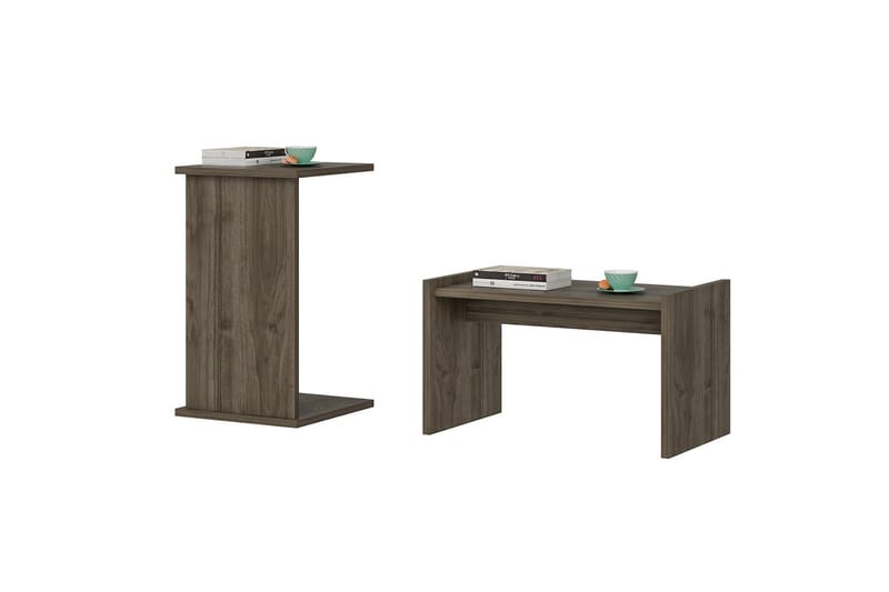 Meedmun Sidobord 35 cm - Valnød - Møbler - Borde - Aflastningsbord - Lampebord
