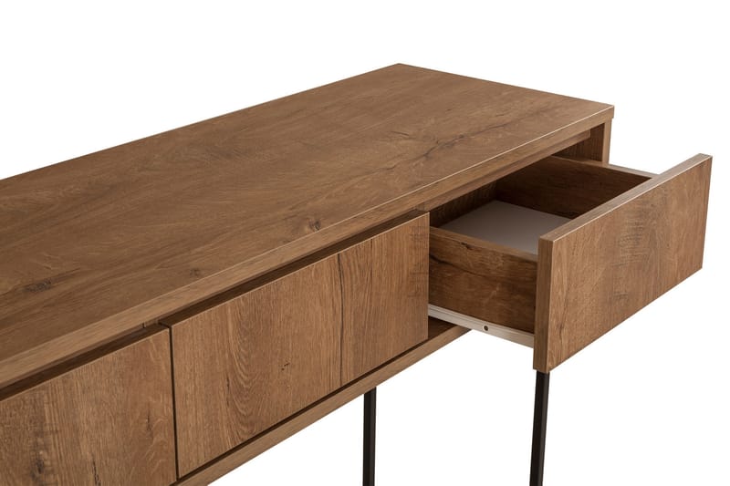 Mijara sidebord 120 cm - Mørkebrun / sort - Møbler - Borde - Aflastningsbord - Lampebord