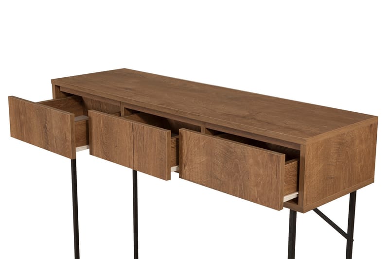Mijara sidebord 120 cm - Mørkebrun / sort - Møbler - Borde - Aflastningsbord - Lampebord