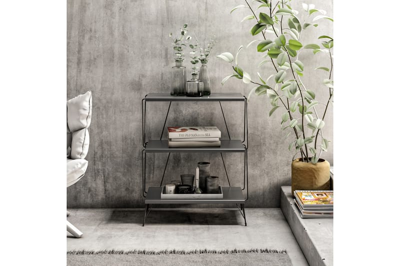 Mistretta Sidebord 48 cm - Antracit/Sort - Møbler - Borde - Aflastningsbord - Lampebord