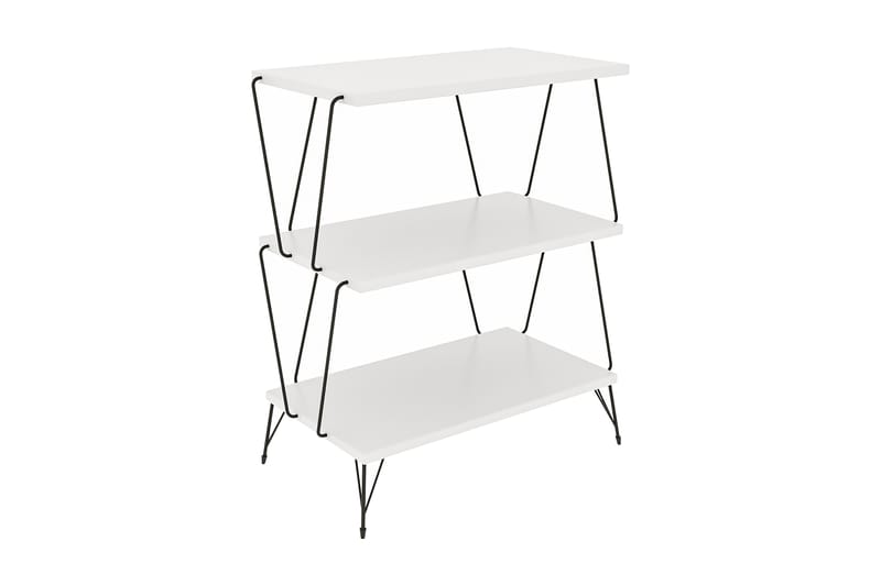 Mistretta Sidebord 48 cm - Hvid/Sort - Møbler - Borde - Aflastningsbord - Lampebord