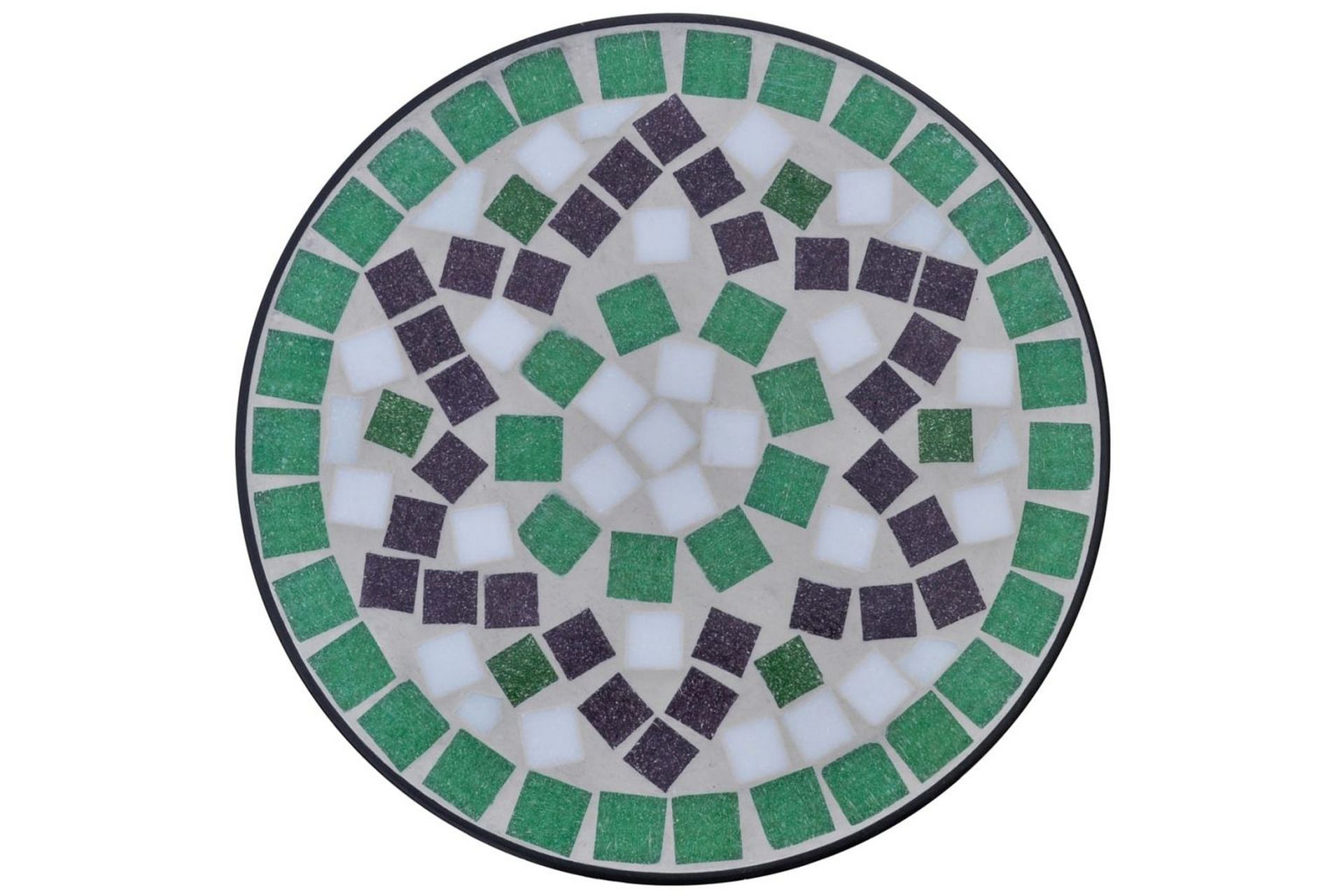 Mosaikbord Grøn Hvid - Grøn - Møbler - Borde - Aflastningsbord - Lampebord