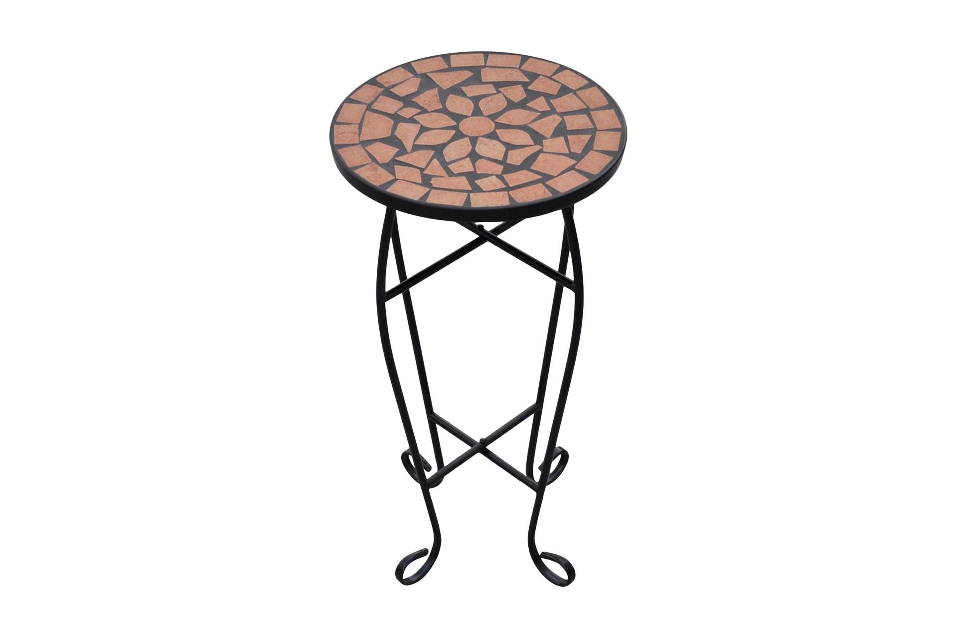 Mosaikbord Terracotta - Orange - Møbler - Borde - Aflastningsbord - Lampebord