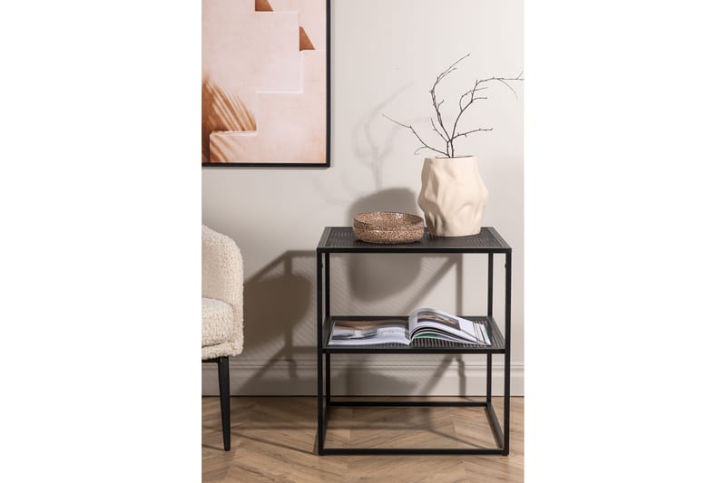 Netz Sidebord 55 cm - Sort - Møbler - Borde - Aflastningsbord - Lampebord