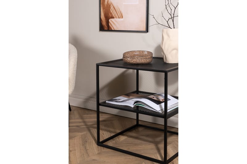 Netz Sidebord 55 cm - Sort - Møbler - Borde - Aflastningsbord - Lampebord