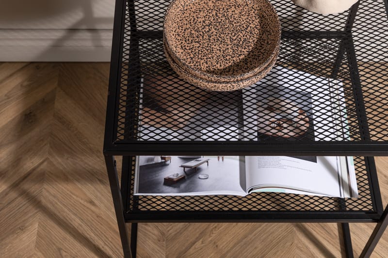 Netz Sidebord 55 cm - Sort - Møbler - Borde - Aflastningsbord - Lampebord