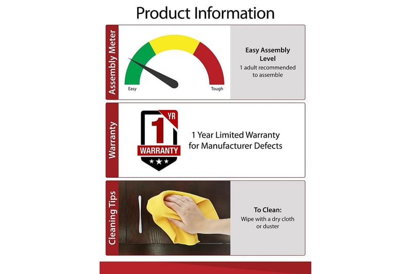 Owen Sidebord 50 cm Brun - Dorel Home - Møbler - Borde - Aflastningsbord - Lampebord