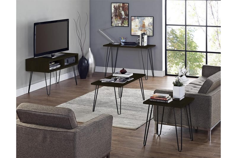 Owen Sidebord 50 cm Espresso - Dorel Home - Møbler - Borde - Aflastningsbord - Lampebord