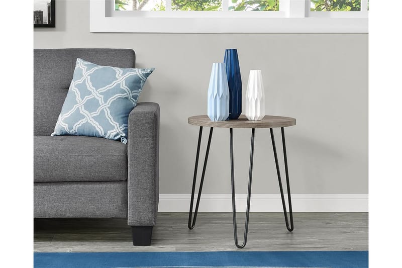 Owen Sidebord 50 cm Grå - Dorel Home - Møbler - Borde - Aflastningsbord - Lampebord
