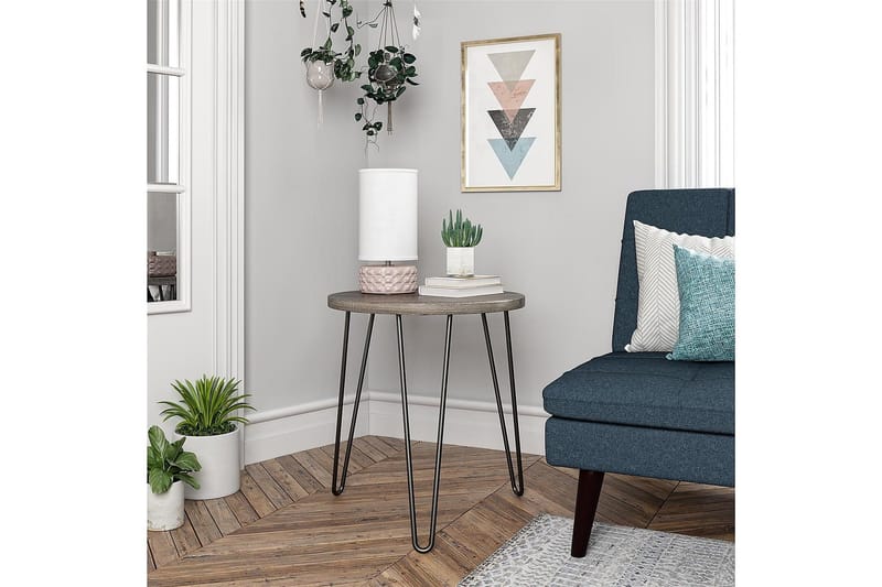 Owen Sidebord 50 cm Grå - Dorel Home - Møbler - Borde - Aflastningsbord - Lampebord