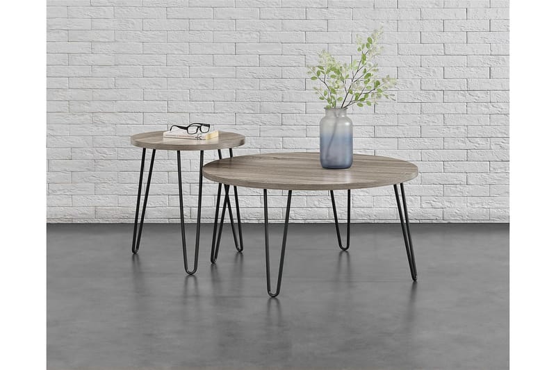 Owen Sidebord 50 cm Grå - Dorel Home - Møbler - Borde - Aflastningsbord - Lampebord