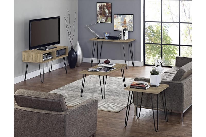 Owen Sidebord 50 cm Træ/Natur - Dorel Home - Møbler - Borde - Aflastningsbord - Lampebord
