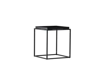 Porto sidebord, 45x45 cm - svart - Møbler - Borde - Aflastningsbord - Lampebord
