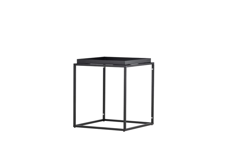 Porto sidebord, 45x45 cm - svart - Møbler - Borde - Aflastningsbord - Lampebord